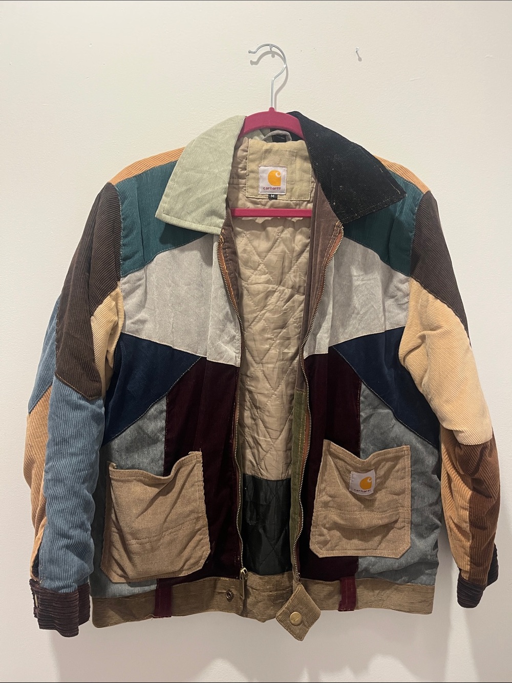 Carhartt Men's Multi-Color Patchwork Corduroy Jacket